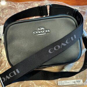 COACH Jamie Camera Bag Black Leather BLK/Silver NWT